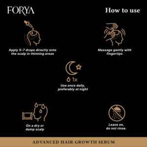 Advanced Hair Growth Serum – 30ml (Triple Action Formula) Boosts Growth, Reduces Hairfall & Strengthens Follicles