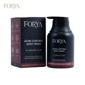 Acne Control Body Wash – 250ml Microbead Charcoal Cleanse