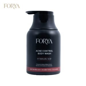 Acne Control Body Wash – 250ml Microbead Charcoal Cleanse