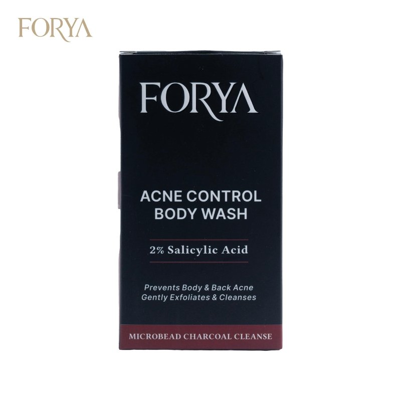 Acne Control Body Wash – 250ml Microbead Charcoal Cleanse