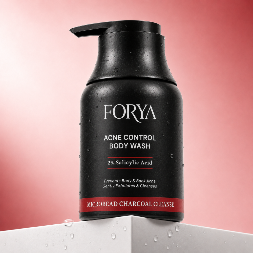 Forya Acne Control Body Wash with Salicylic Acid & Charcoal – 250ml