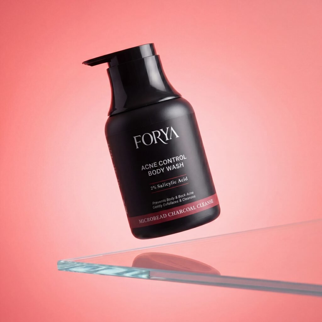 Forya Acne Control Body Wash with Salicylic Acid & Charcoal – 250ml
