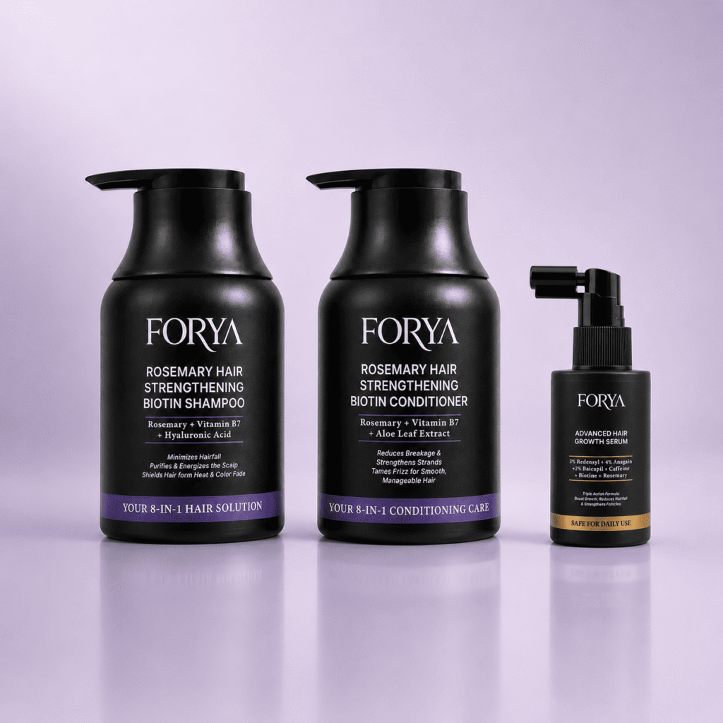 Forya Hair Fall Rescue Kit | Shampoo, Conditioner & Serum