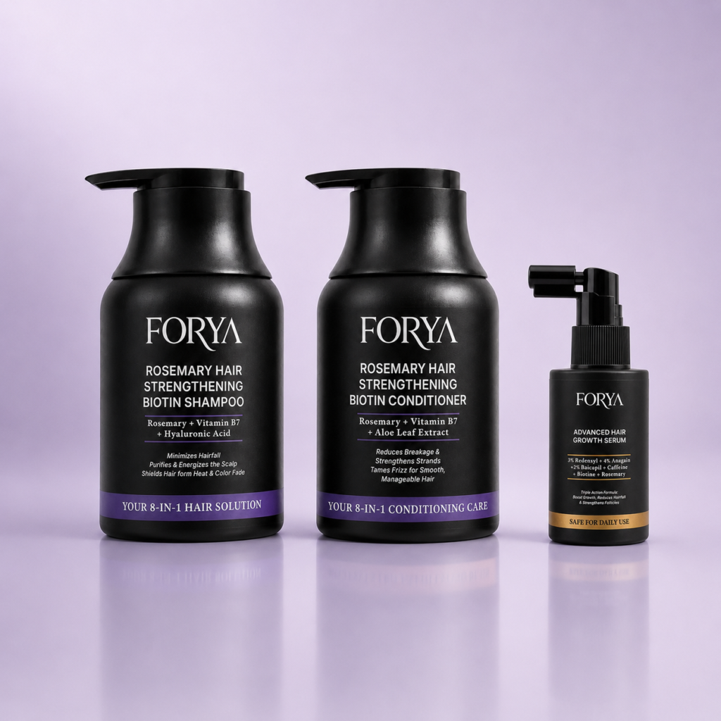 Forya Hair Fall Rescue Kit | Shampoo, Conditioner & Serum