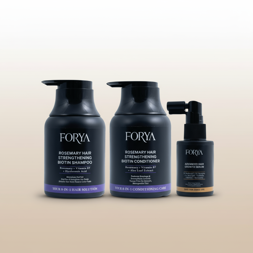 FORYA – Hair Growth & Nourish Rosemary Trio ( Shampoo + Conditioner + Serum )