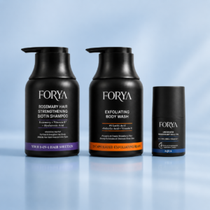 Forya Summer Fresh Set | Shampoo, Exfoliating Body Wash & Aqua Roll-On