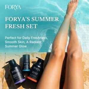 FORYA - SUMMER FRESH SET (Shampoo + Exfoliating Body Wash + Aqua Roll On)
