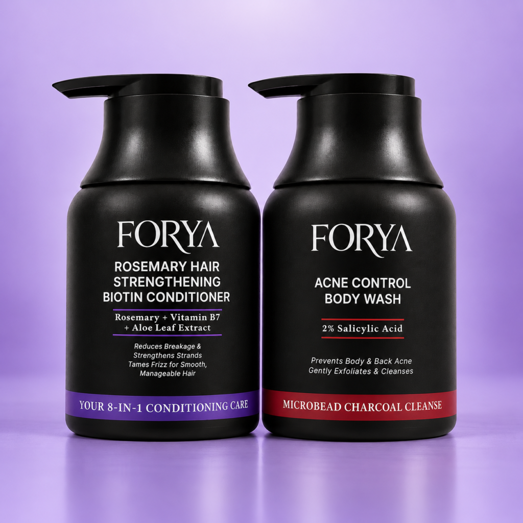 Forya “HAIR & BODY SET” – ROSEMARY CONDITIONER + ACNE CONTROL BODY WASH