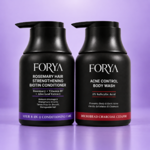 Forya “HAIR & BODY SET” – ROSEMARY CONDITIONER + ACNE CONTROL BODY WASH